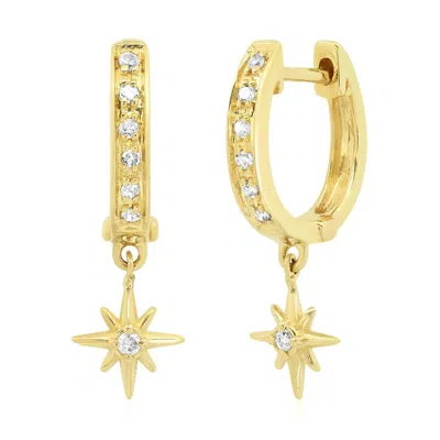 Elliot Young Women's 14k Pave Huggies Earring In Gold/diamond In Multi