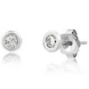 Elliot Young Women's 14k Single Bezel Stud Earrings In White Gold/diamond In Multi