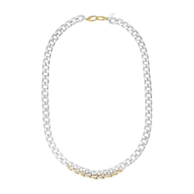 Elliot Young Women's "heavy Metal" Wrap-me-up Chain Necklace In Silver/gold