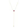 Elliot Young Women's Knife Edge Gemstone Necklace In Pink Tourmaline In Multi