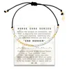 Elliot Young Women's "morse Code" Series End Hunger Bracelet In Gold In Gold