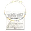 Elliot Young Women's "morse Code" Series End Hunger Chain Bracelet In Gold In Gold