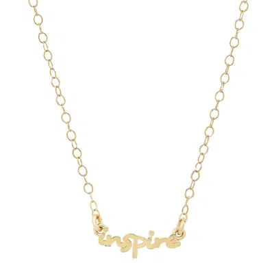 Elliot Young Women's Signature "use Your Words" Inspire Necklace In Gold