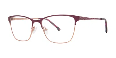 Elliott Ives Lady's Slipper Cocoa Rose Women's Glasses Gold Size 54 - Free Lenses - Blue Light Block Available In White