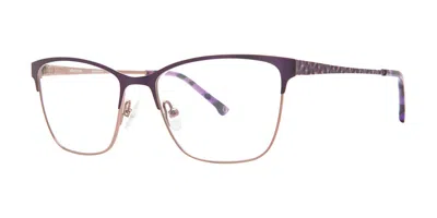 Elliott Ives Lady's Slipper Purple Rain Women's Glasses Gold Size 54 - Free Lenses - Blue Light Block Available In White