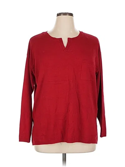 Pre-owned Elliott Lauren 3/4 Sleeve T-shirt In Red