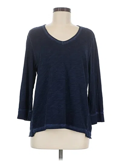 Pre-owned Elliott Lauren 3/4 Sleeve T-shirt In Blue