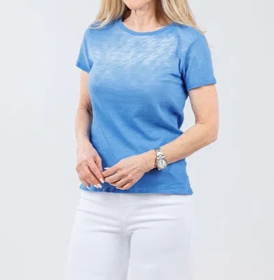 Elliott Lauren Acid Wash Tee In Blue