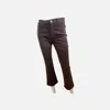 Elliott Lauren Baby Boot Crop Jean In Chocolate In Gold