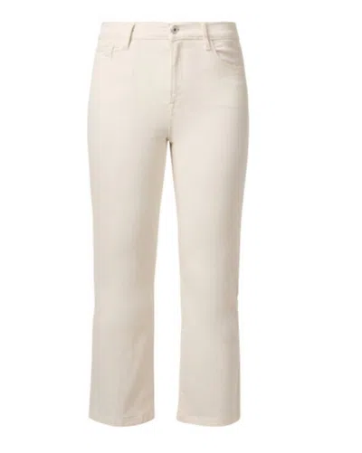 Elliott Lauren Baby Boot Crop Jean In Ecru In White