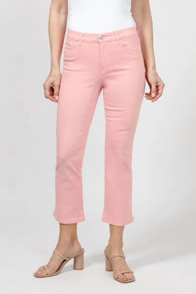 Elliott Lauren Baby Boot Cut Denim Pant In Shrimp In Pink