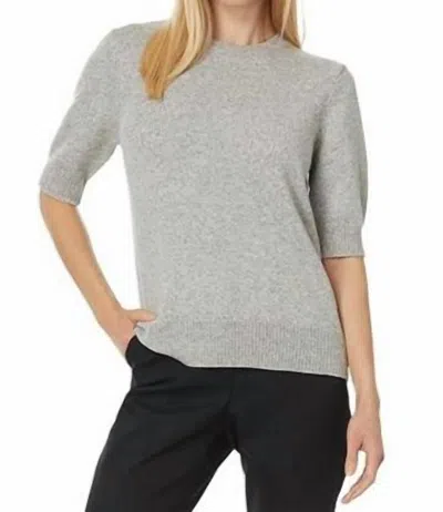 ELLIOTT LAUREN BETTER HALF ELBOW LENGTH CREW NECK SWEATER IN GREY