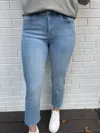 Elliott Lauren Bootcut Cropped Jean In Blue In Blue