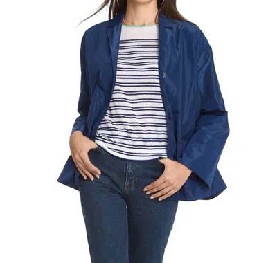 Elliott Lauren Boxy Techo Jacket In Dusk In Blue