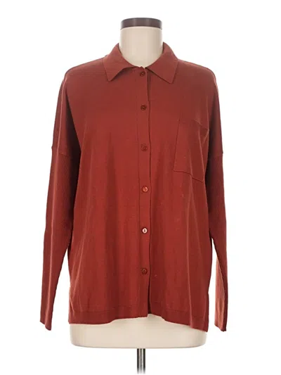 Pre-owned Elliott Lauren Cardigan Sweater In Red
