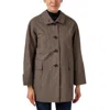 Elliott Lauren Check Please Trench Coat In Black/tan In Multi