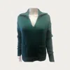 Elliott Lauren Collar Sweater In Sage In Multi