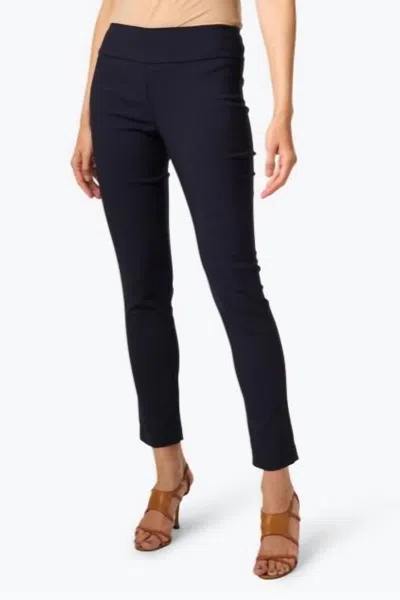 Elliott Lauren Control Stretch Pull On Ankle Pants In Navy In Blue