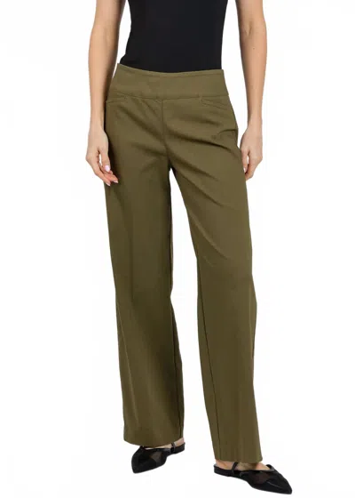 Elliott Lauren Control Stretch Wide Leg Pants - 30" In Olive In Multi