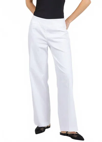 Elliott Lauren Wide Leg Pull On Pants In White