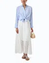 Elliott Lauren Crocheted Maxi Skirt In White In White