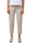 Elliott Lauren Crop Cargo Pants In Chino In Multi