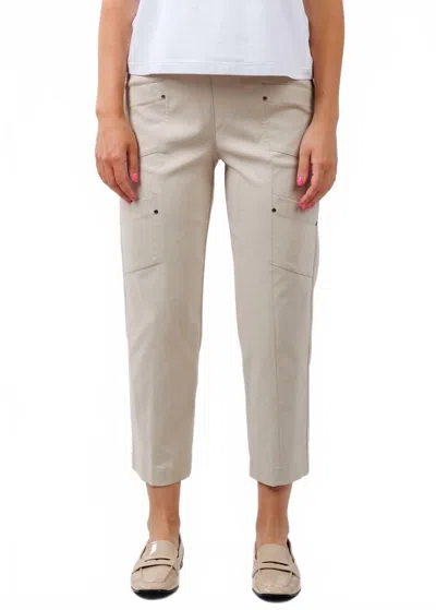 Elliott Lauren Crop Cargo Pants In Chino In Multi