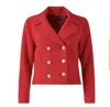 Elliott Lauren Cropped Jacket In Red