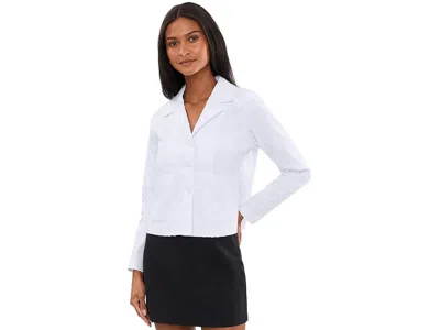 Elliott Lauren Daisy, Button Front Jacket With Patch Pockets In White