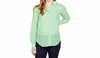 Elliott Lauren Day Button Front Shirt In Green/white In Multi