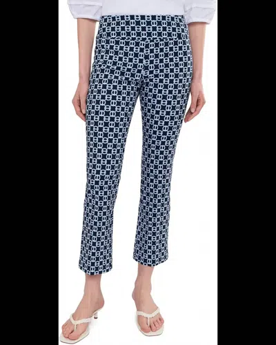 Elliott Lauren Elastic Waist Pull On Boot Cut Pants In Chain Link In Multi