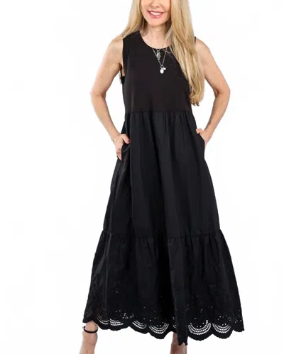 Elliott Lauren Eyelet Dress In Black