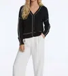 ELLIOTT LAUREN FAST LANE CARDIGAN IN BLACK
