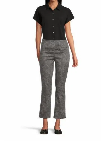 Elliott Lauren Gardens Straight Leg Pants In Grey In Gray