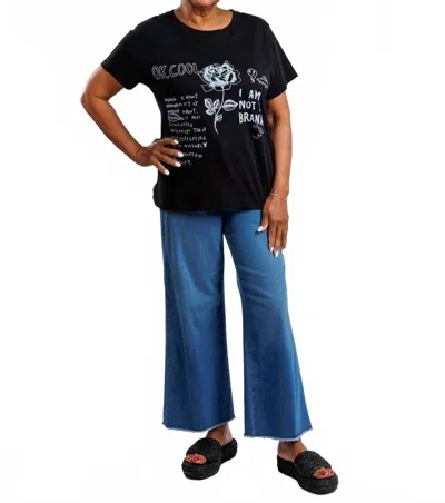 Elliott Lauren Graffiti Short Sleeve Graphic Tee In Black
