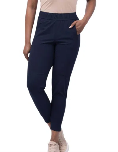 Elliott Lauren Hidden Zipper Jogger In Navy In Blue