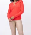 Elliott Lauren Horse Bit Detail Sweater In Red