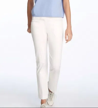 Elliott Lauren Lauren Pull On Pant With Patch Pockets In White