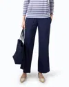 Elliott Lauren Linen Pants In Navy In Blue