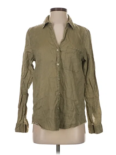 Pre-owned Elliott Lauren Long Sleeve Button Down Shirt In Green