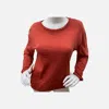 Elliott Lauren Long Sleeve Tee In Rust In Multi