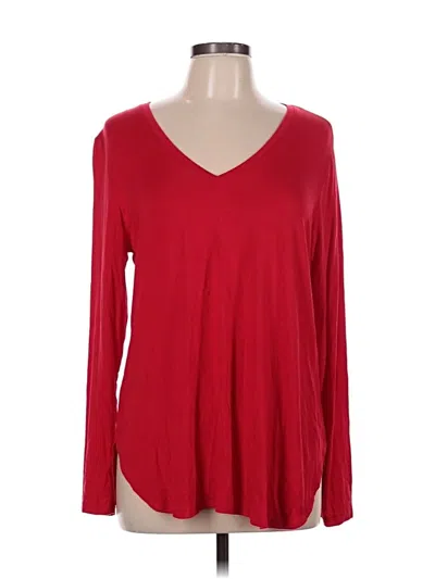 Pre-owned Elliott Lauren Long Sleeve T-shirt In Red