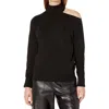 ELLIOTT LAUREN MAGIC COLD SHOULDER SWEATER IN BLACK