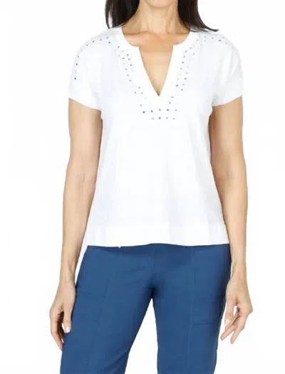 Elliott Lauren Mirror Image Tee In White