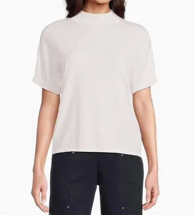 Elliott Lauren Modal High Neck Sweaters In Cream In White