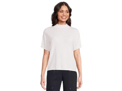 Elliott Lauren Modal Knits - High Neck Sweater With Extended Sleeves In White