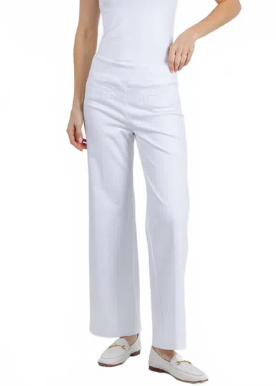 Elliott Lauren Modern Twill Wide Leg Pants - 29" In White