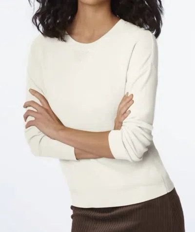 Elliott Lauren Modial Knit Top In Cream In White