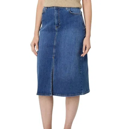 Elliott Lauren Perfect Stretch Denim Skirt In Multi