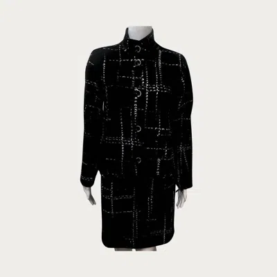 Elliott Lauren Plaid Jacket In Black And White